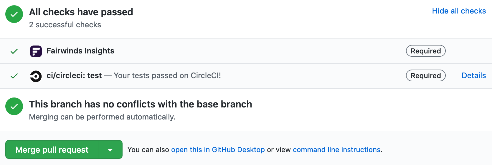 Git Pull request Command line instructions.